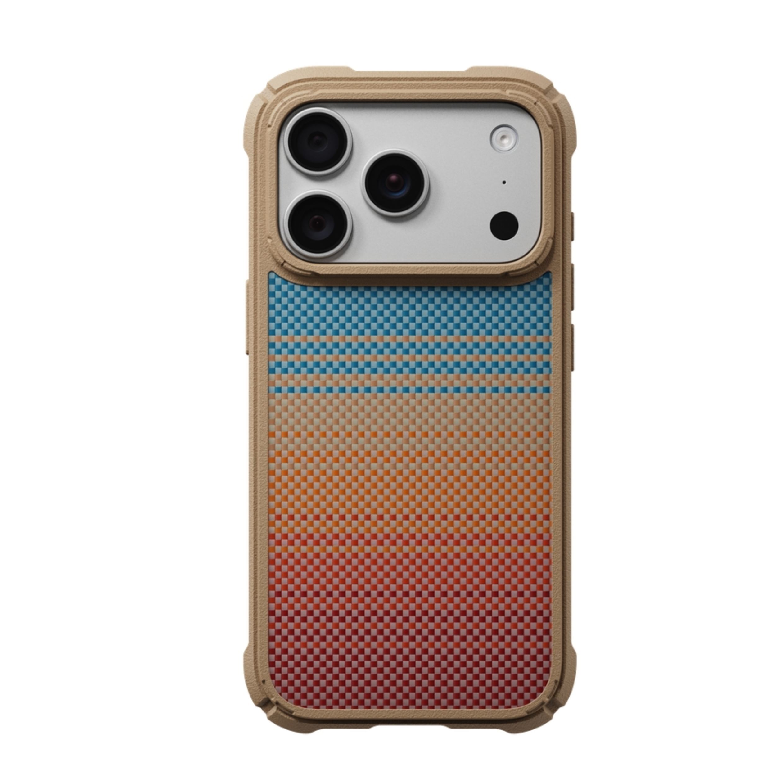 Ốp lưng iPhone 18 Pro Max Cairn PITAKA KI1804CPM2 Sunset California Dream-01 Màu Nâu