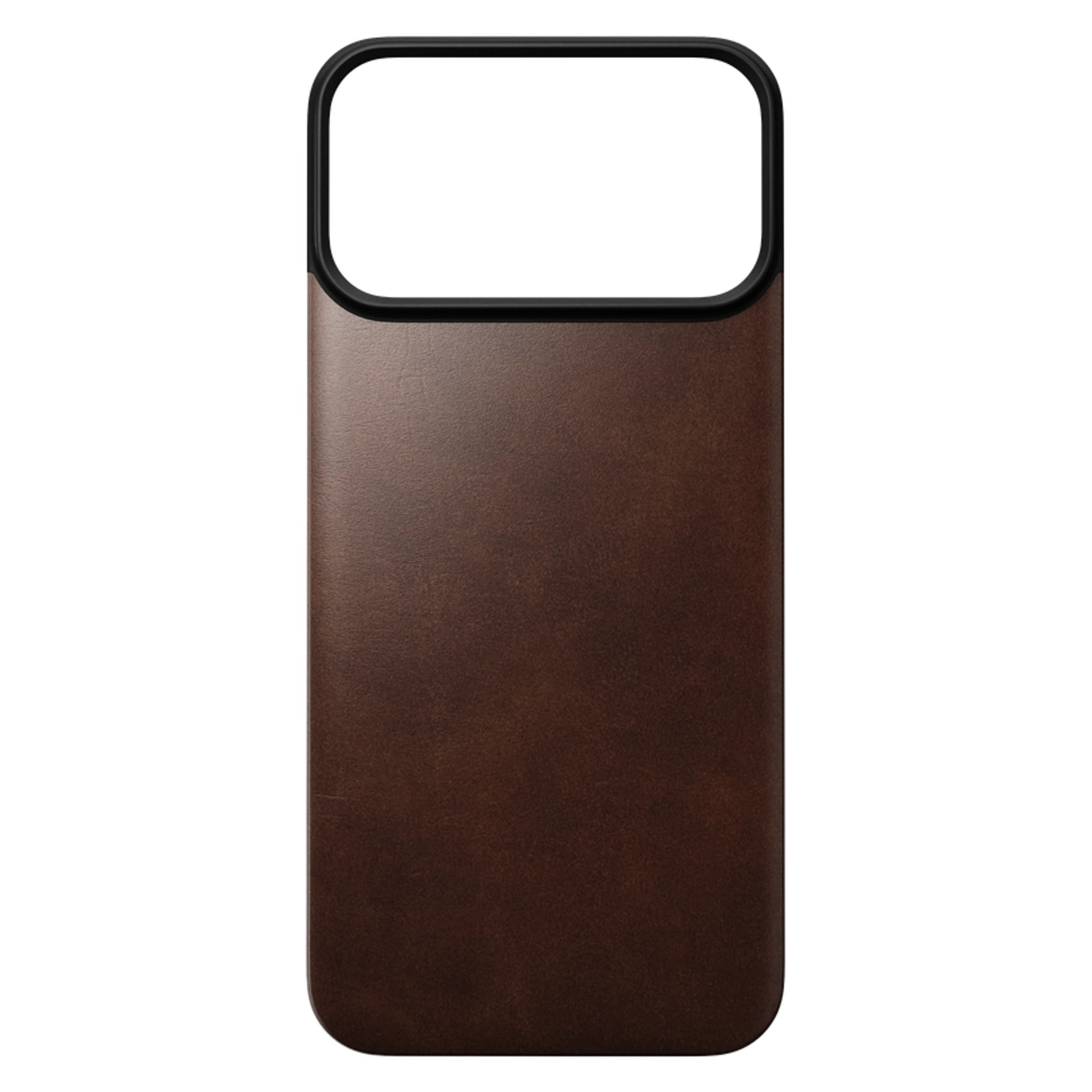 Ốp lưng iPhone 18 Pro Max/ 17 Pro Max Magnetic Leather Back Horween NOMAD Màu Nâu đậm