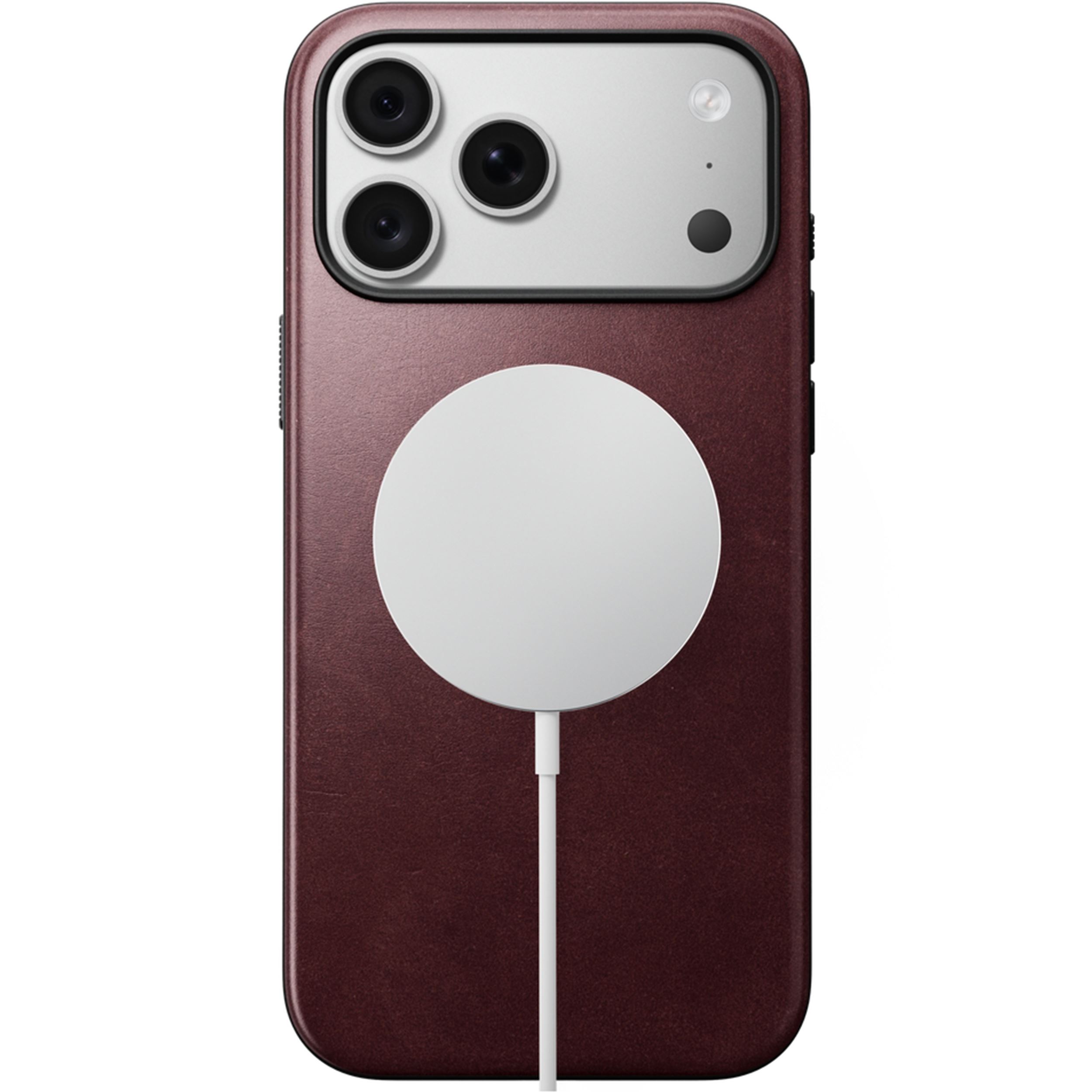 Ốp lưng Magnetic iPhone 18 Pro Max/ 17 Pro Max NOMAD Modern Leather Horween NM009124858 Màu Đỏ đô