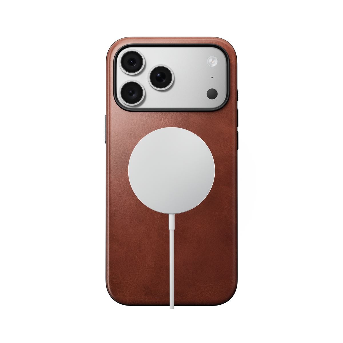 Ốp lưng Magnetic iPhone 18 Pro Max/ 17 Pro Max NOMAD Modern Leather Horween NM009124858 Màu Nâu đậm