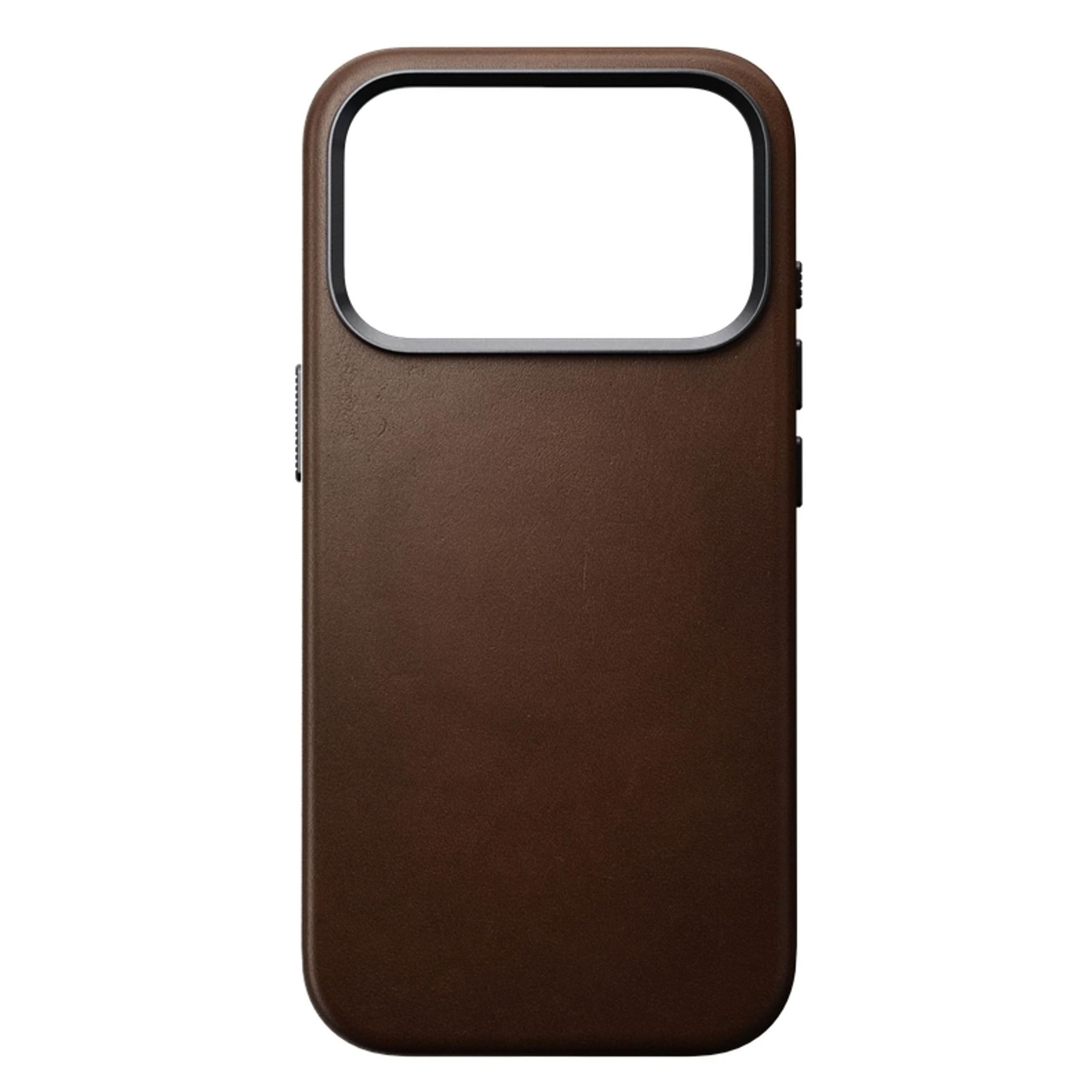 Ốp lưng Magnetic iPhone 18 Pro/ 17 Pro NOMAD Traditional Leather NM017910858 Màu Nâu đậm