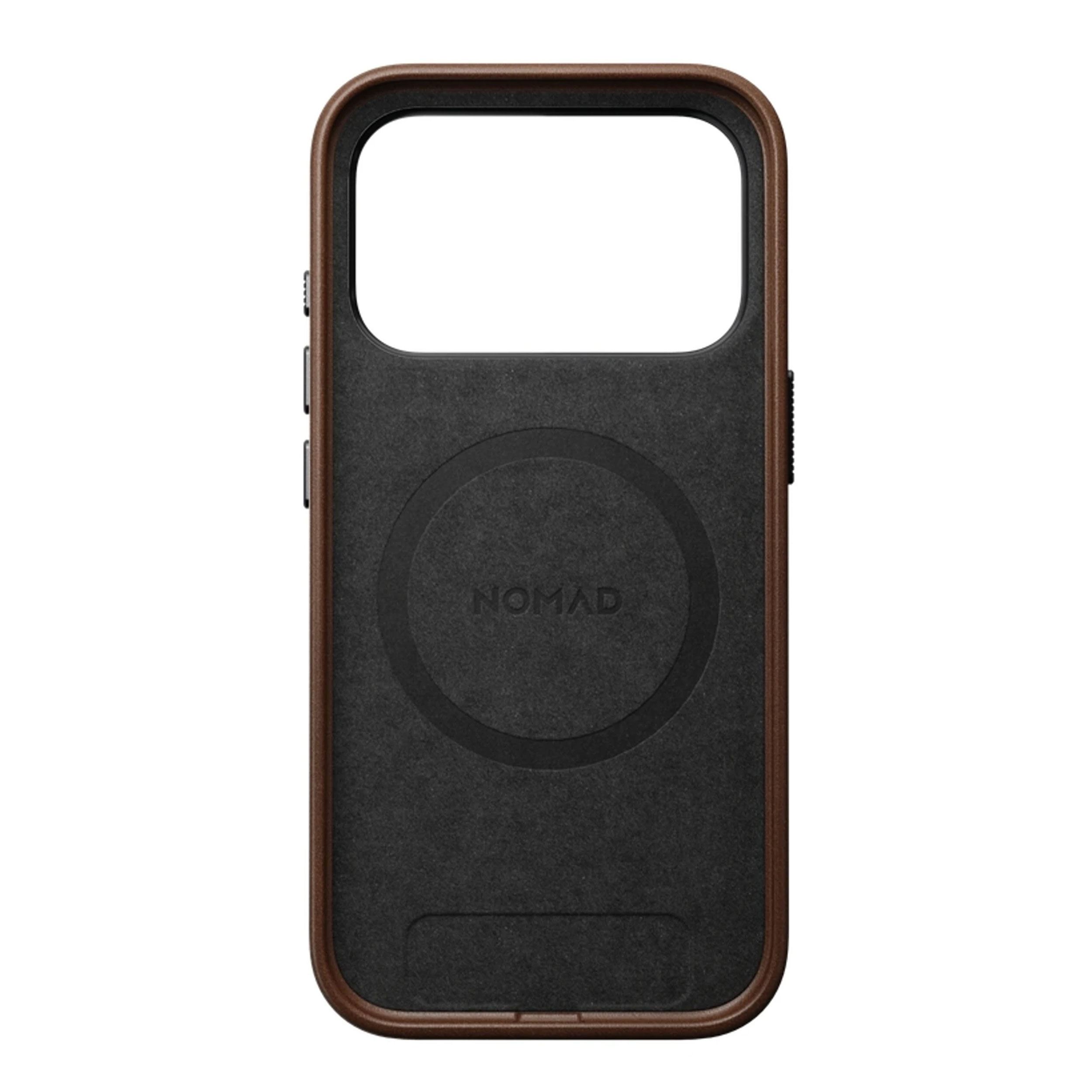 Ốp lưng Magnetic iPhone 18 Pro/ 17 Pro NOMAD Traditional Leather NM017910858 Màu Nâu đậm