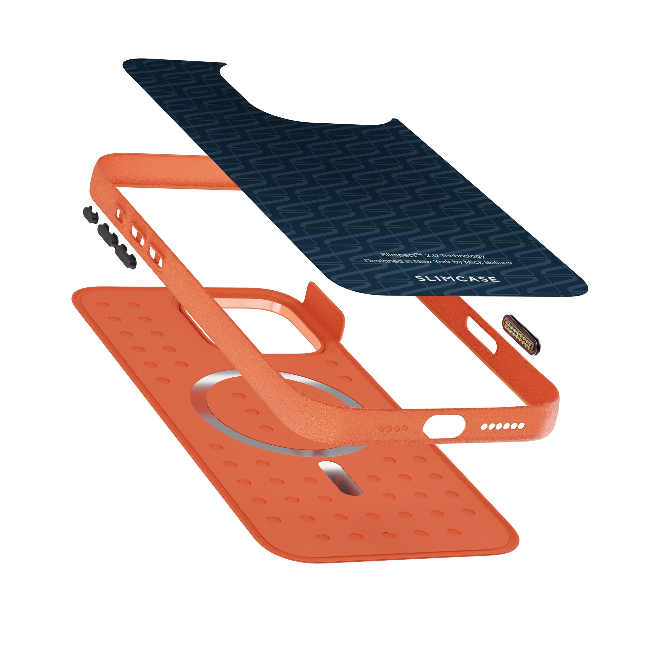 Ốp lưng Magnetic iPhone 16 Pro Max SPORT SLIMCASE Màu Cam