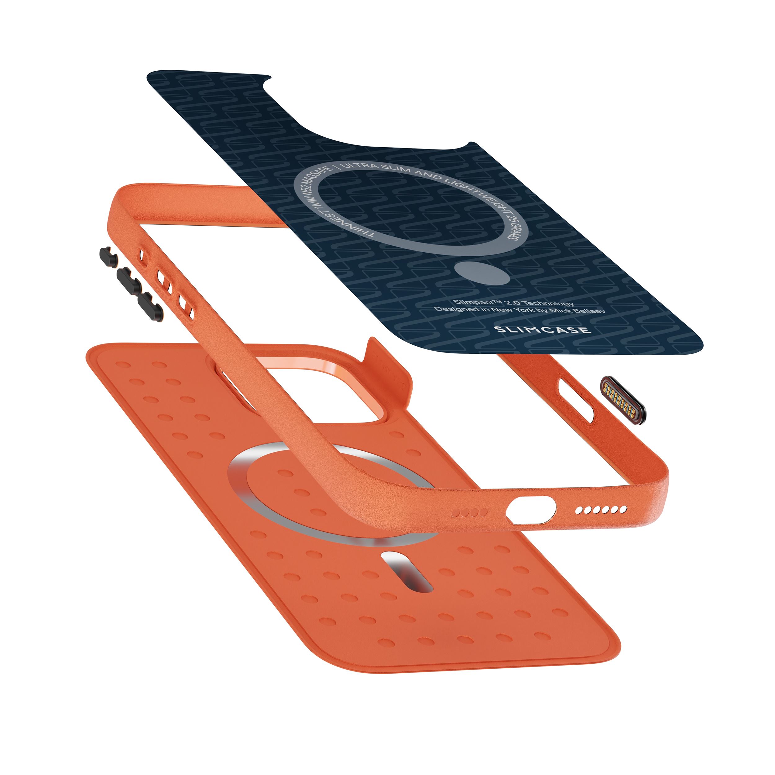 Ốp lưng Magnetic iPhone 16 Pro Max SPORT SLIMCASE Màu Cam
