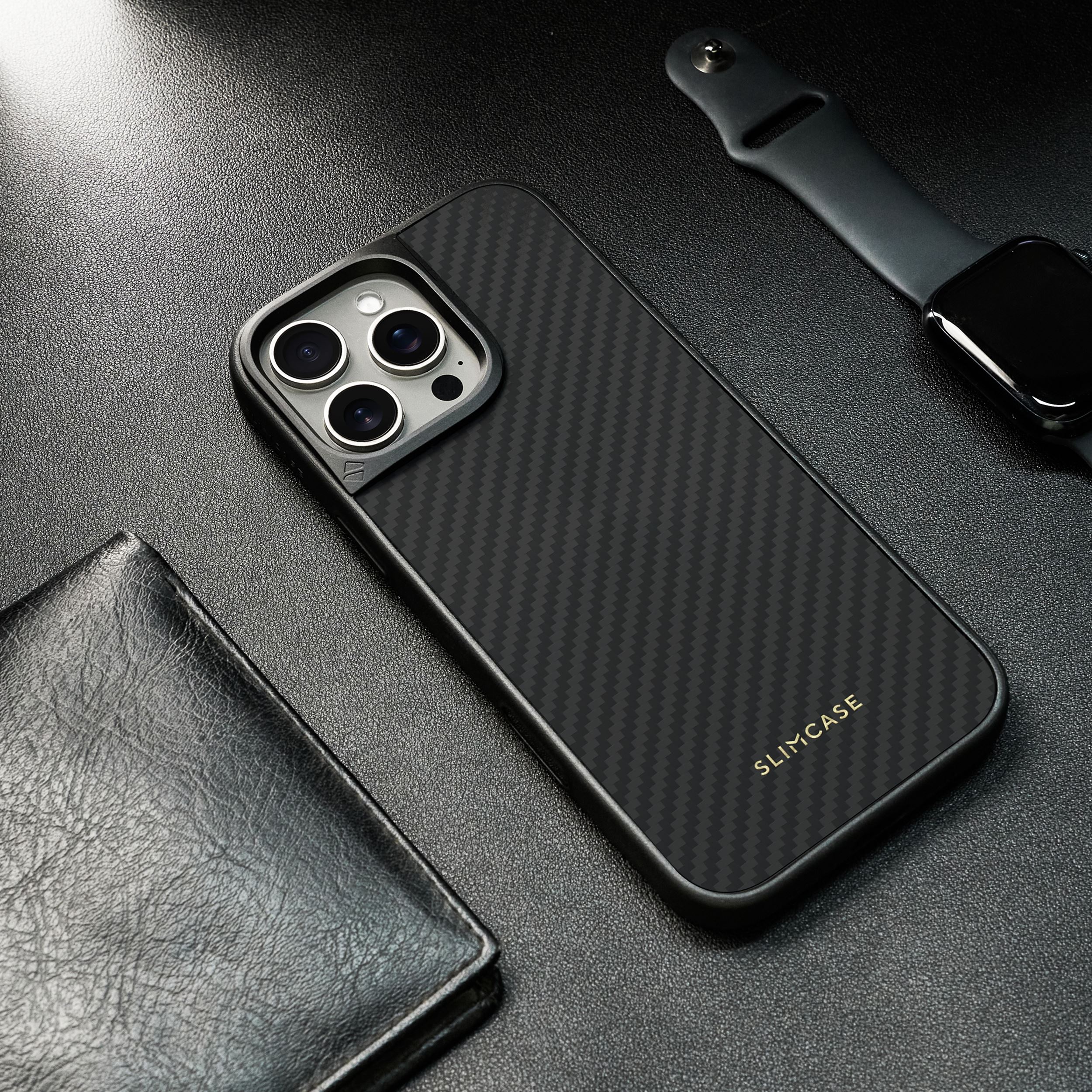 Ốp lưng Magnetic iPhone 16 Pro Max REX SLIMCASE Màu Đen