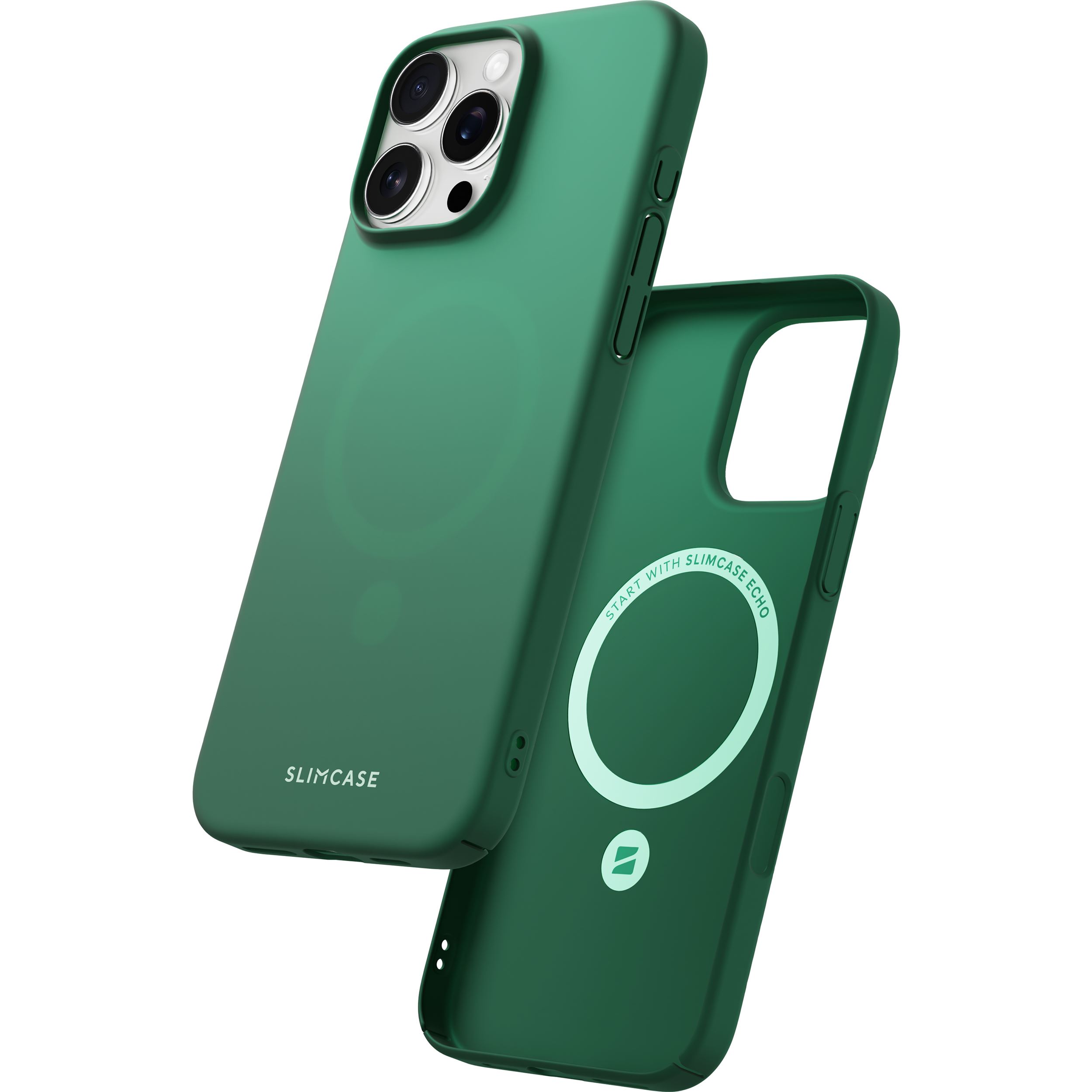Ốp lưng Magnetic iPhone 16 Pro Max ECHO SLIMCASE Màu Xanh lá