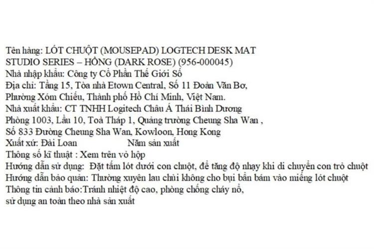 Miếng lót chuột Logitech Desk Mat Studio Series Màu Hồng