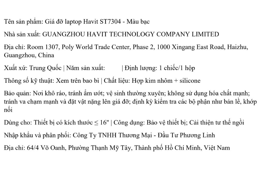 Đế Laptop Havit ST7304 Màu Bạc