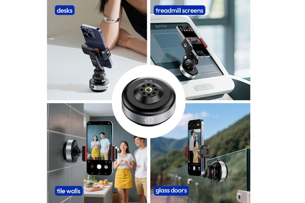 Giá Đỡ Điện Thoại Magnetic Kết Hợp Đế Hít Đa Năng Ulanzi SK-23 (Không kèm kẹp điện thoại) Màu Đen