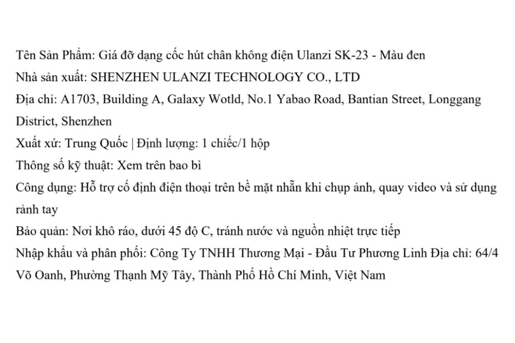 Giá Đỡ Điện Thoại Magnetic Kết Hợp Đế Hít Đa Năng Ulanzi SK-23 (Không kèm kẹp điện thoại) Màu Đen