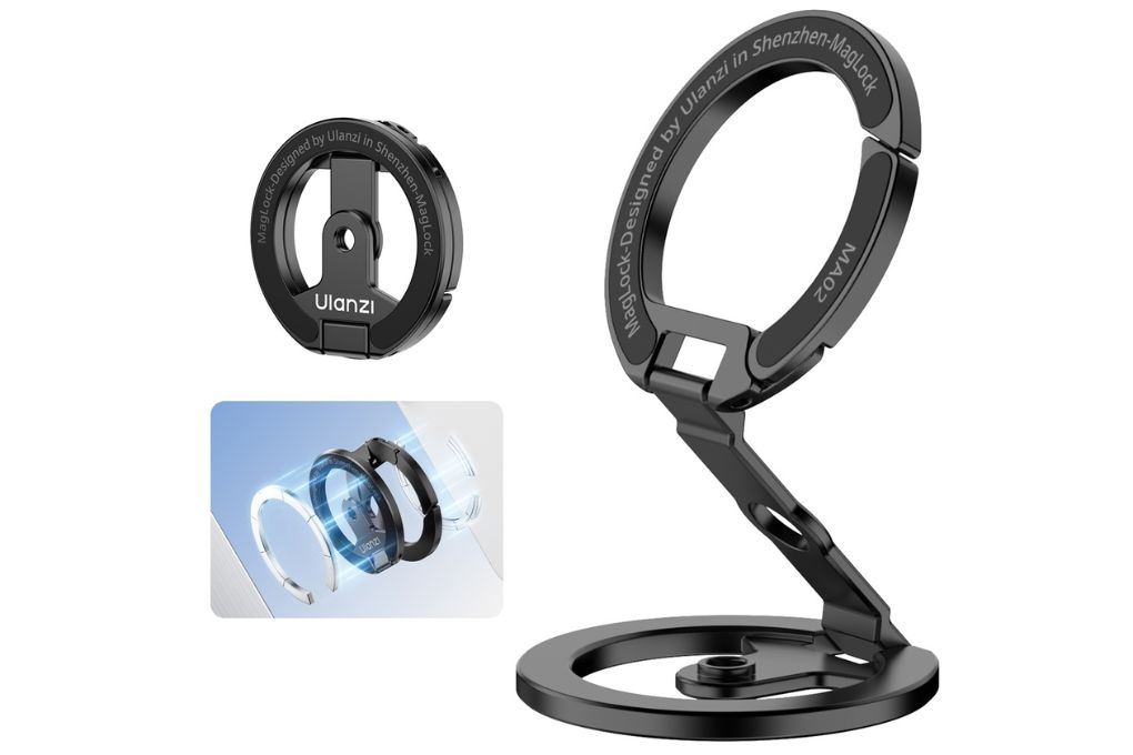 Giá Đỡ Điện Thoại Magnetic Gấp Gọn Ulanzi MA02 Màu Đen