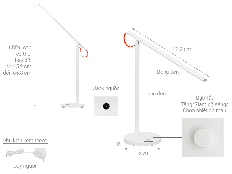 Đèn bàn thông minh Xiaomi Mi Led Desk Lamp 1S