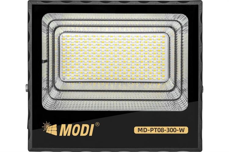 Đèn pha năng lượng mặt trời Modi MD-PT08-300-W Màu Đen