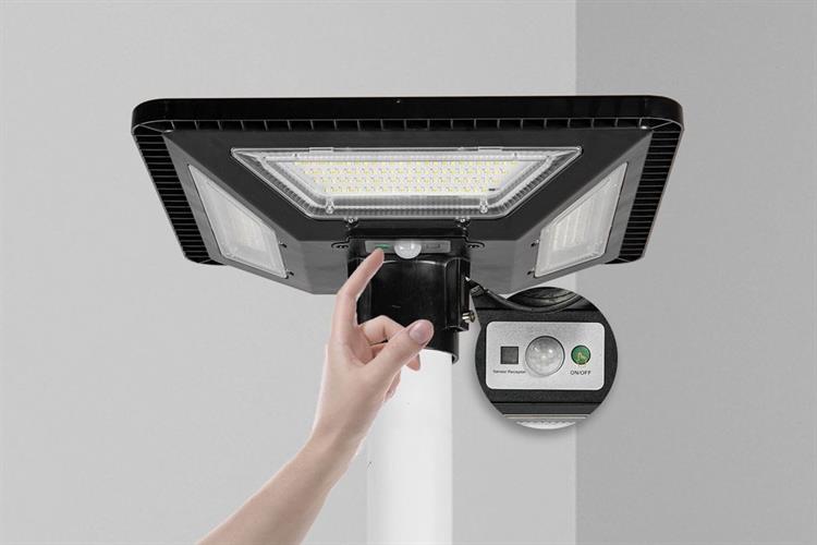 Đèn pha liền thể năng lượng mặt trời Modi MD-SLT28-300-W 6500K Màu Đen