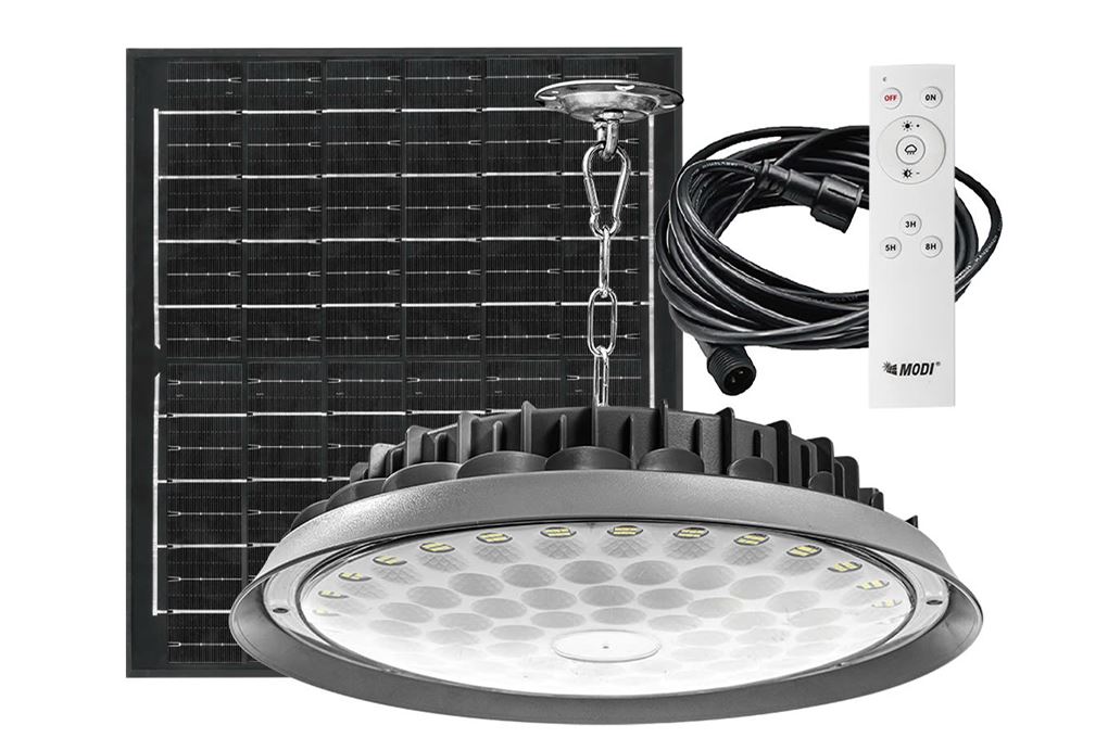 Đèn treo UFO năng lượng mặt trời Modi MD-UFO-88-400-D Màu Xám