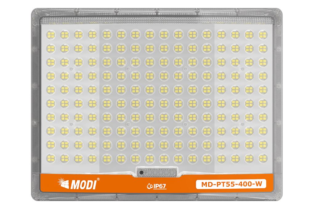 Đèn pha năng lượng mặt trời MODI MD-PT55-400-W Màu Trắng