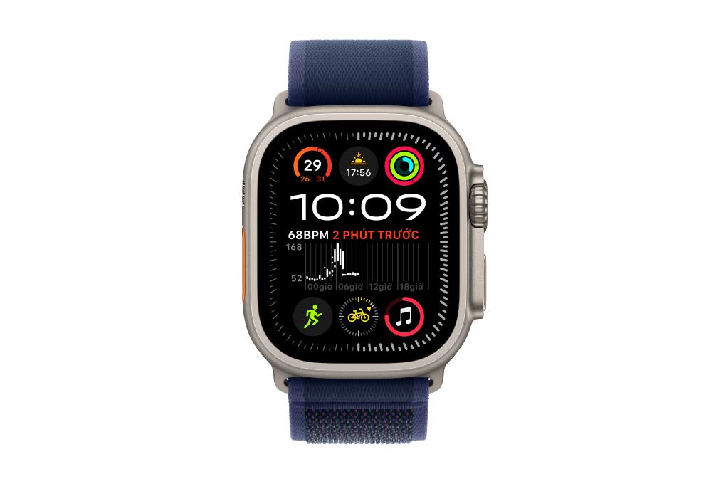 Đồng hồ thông minh Apple Watch Ultra 2 GPS + Cellular 49mm viền Titanium dây Trail Màu Titan tự nhiên
