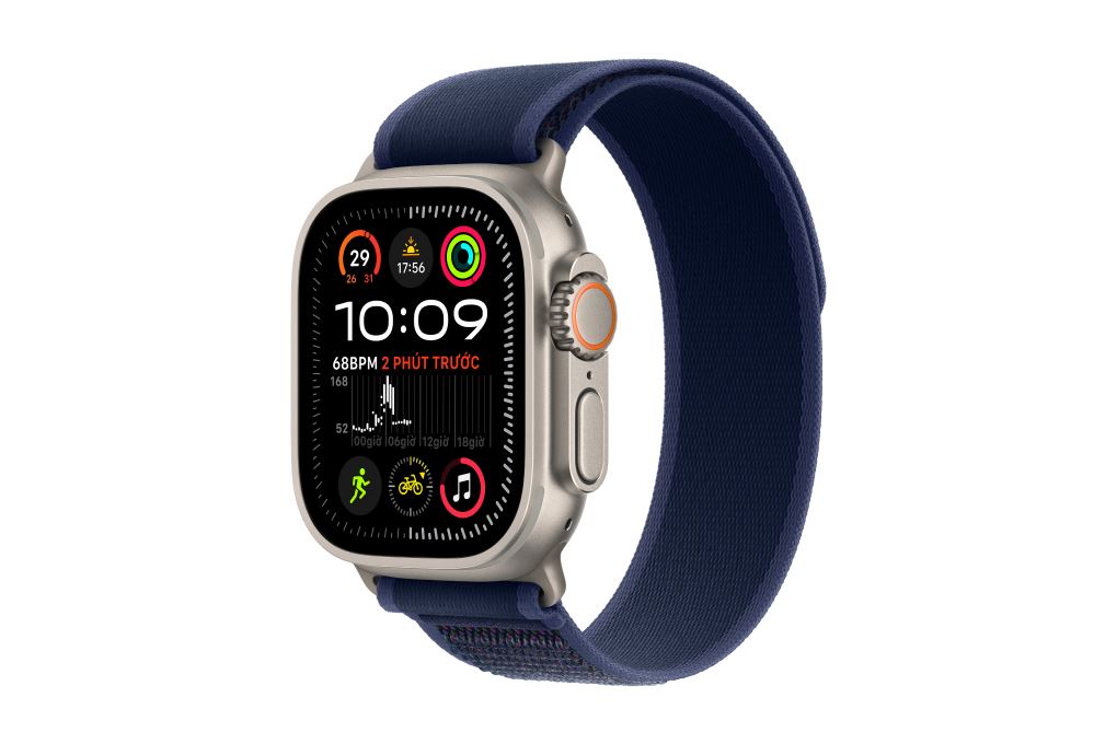 Đồng hồ thông minh Apple Watch Ultra 2 GPS + Cellular 49mm viền Titanium dây Trail Màu Titan tự nhiên