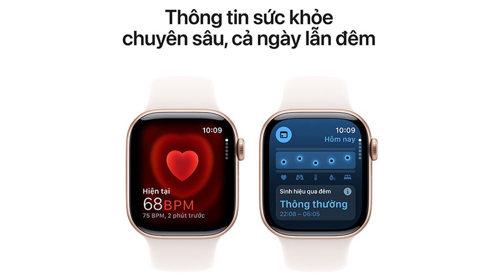 Apple Watch Series 10 46mm viền nhôm dây thể thao - Sức khỏe