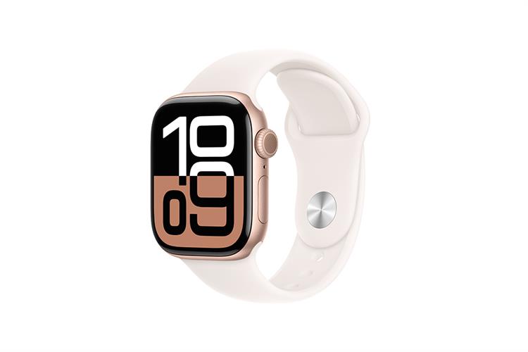 Apple Watch Series 10 GPS + Cellular 46mm viền nhôm dây thể thao Màu Vàng Hồng