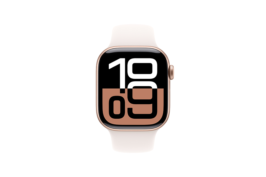Apple Watch Series 10 GPS + Cellular 46mm viền nhôm dây thể thao Màu Vàng Hồng
