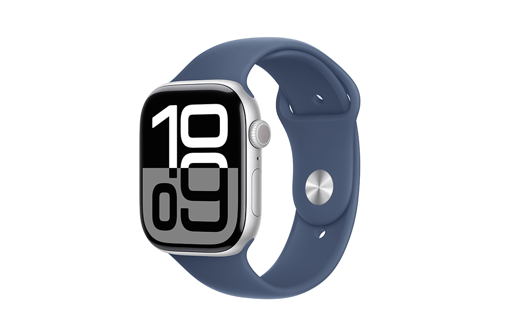 Apple Watch Series 10 GPS + Cellular 46mm viền nhôm dây thể thao Màu Bạc