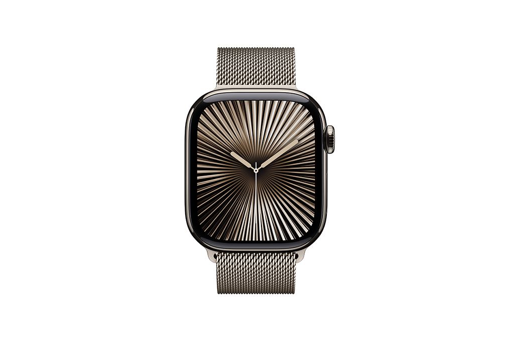 Apple Watch Series 10 GPS + Cellular 42mm viền Titanium dây Milan Màu Titan tự nhiên