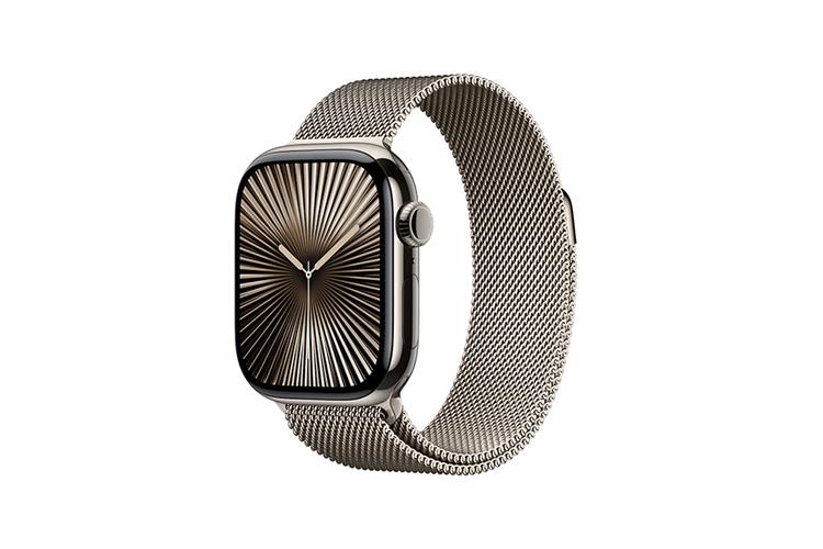 Apple Watch Series 10 GPS + Cellular 46mm viền Titanium dây Milan Màu Titan tự nhiên