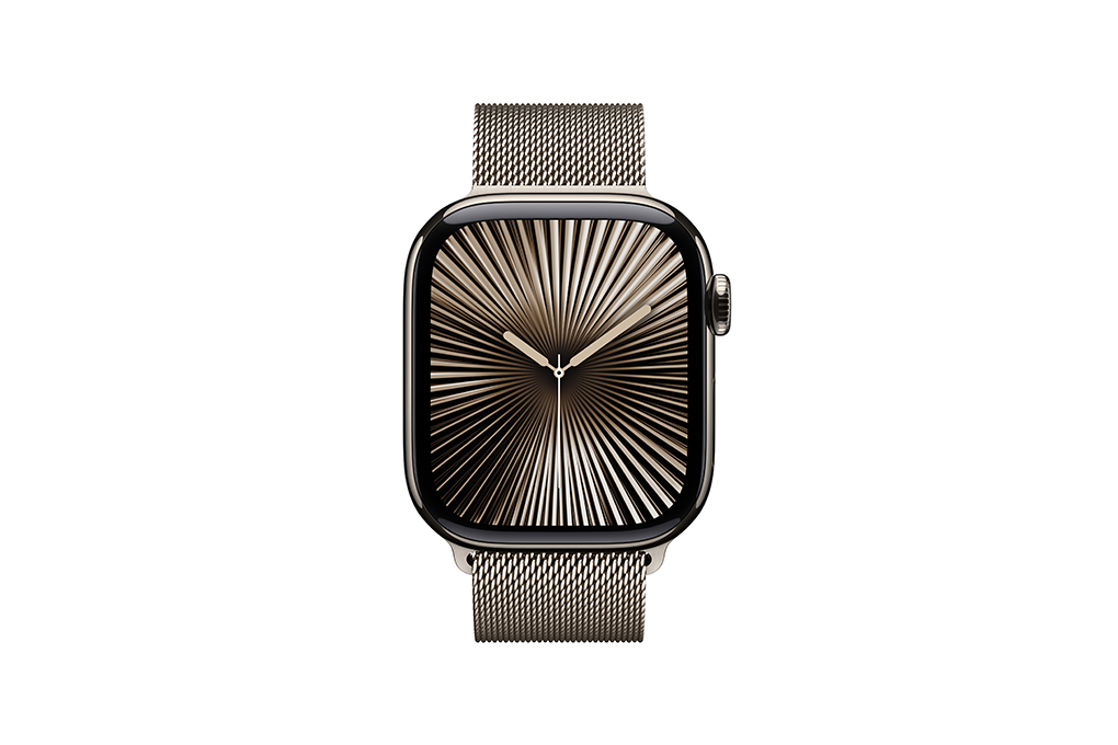 Apple Watch Series 10 GPS + Cellular 46mm viền Titanium dây Milan Màu Titan tự nhiên