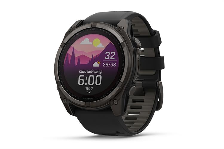 Garmin Fenix Sapphire Solar 51mm viền Titanium dây silicone giá rẻ