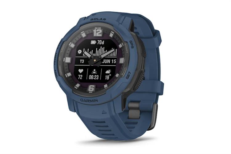 Garmin Instinct Crossover Solar 45mm dây silicone Màu Xanh Dương