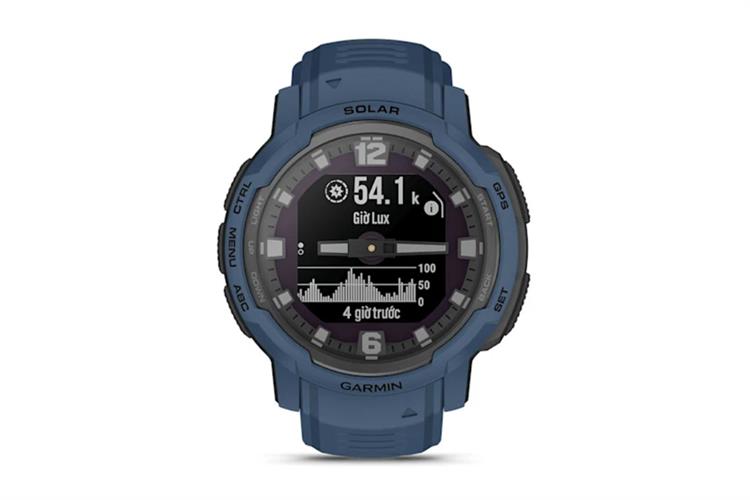 Garmin Instinct Crossover Solar 45mm dây silicone Màu Xanh Dương