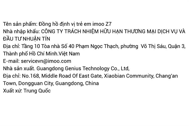 Đồng hồ định vị trẻ em imoo Z7 Màu Hồng