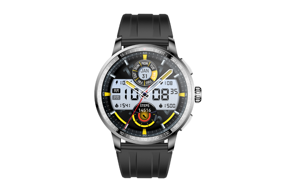 BeFit Sporty 3 46.4mm dây silicone Màu Đen