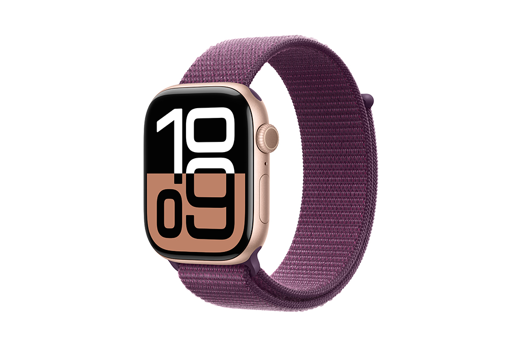 Apple Watch Series 10 GPS 46mm viền nhôm dây vải Màu Vàng Hồng