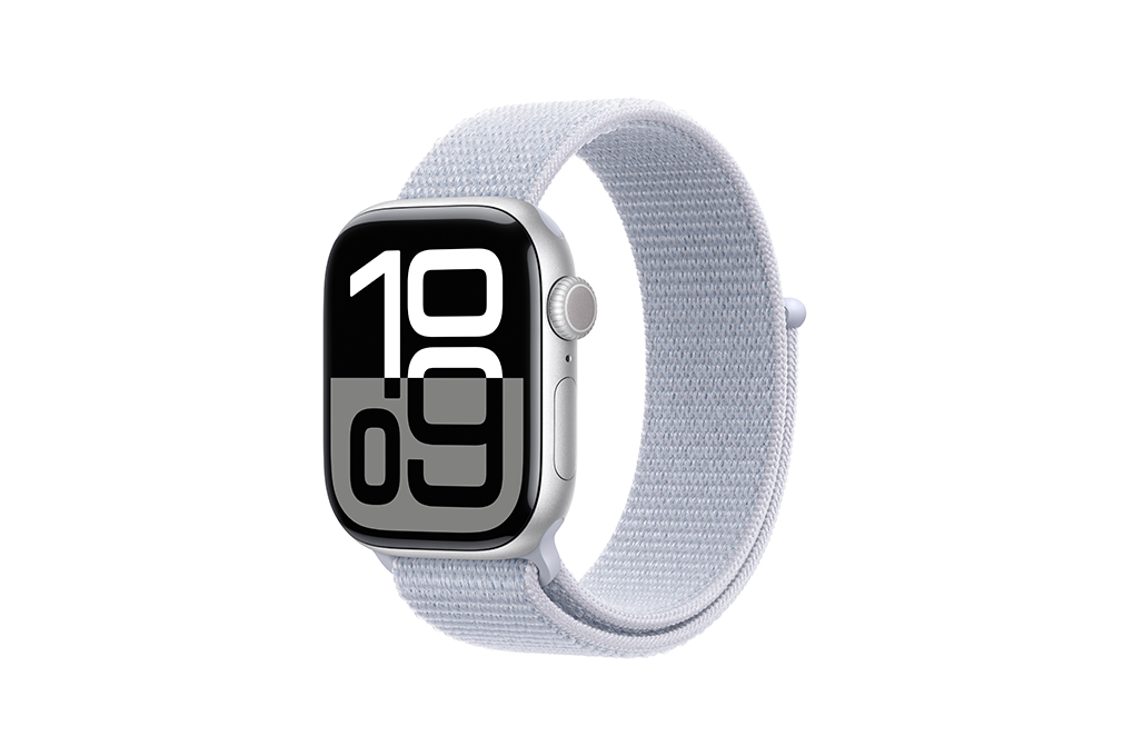 Apple Watch Series 10 GPS 46mm viền nhôm dây vải Màu Bạc