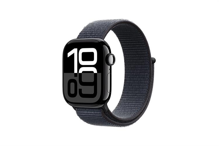 Apple Watch Series 10 GPS + Cellular 42mm viền nhôm dây vải Màu Đen bóng