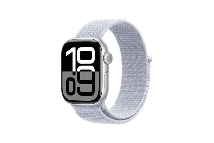 Apple Watch Series 10 GPS + Cellular 42mm viền nhôm dây vải Màu Bạc