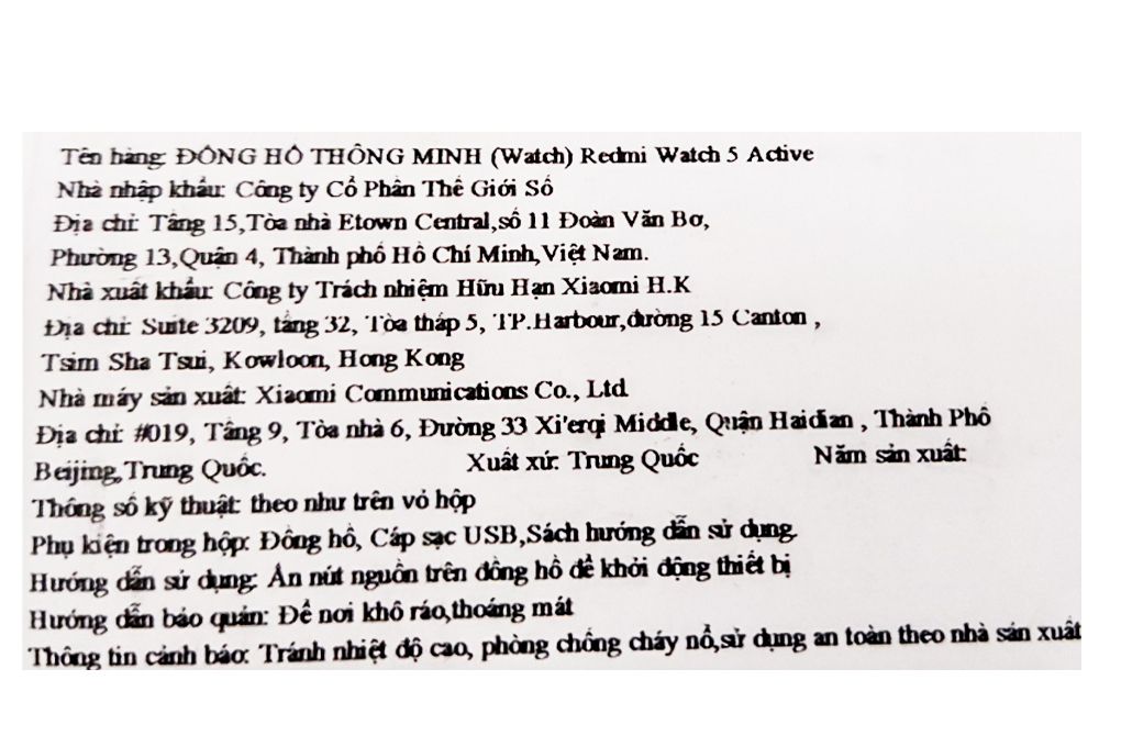 Xiaomi Redmi Watch 5 Active 49.1mm dây TPU Màu Bạc