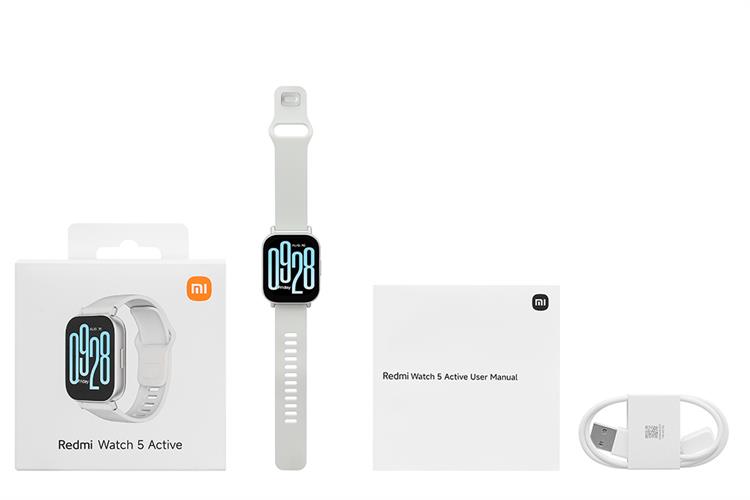 Xiaomi Redmi Watch 5 Active 49.1mm dây TPU Màu Bạc