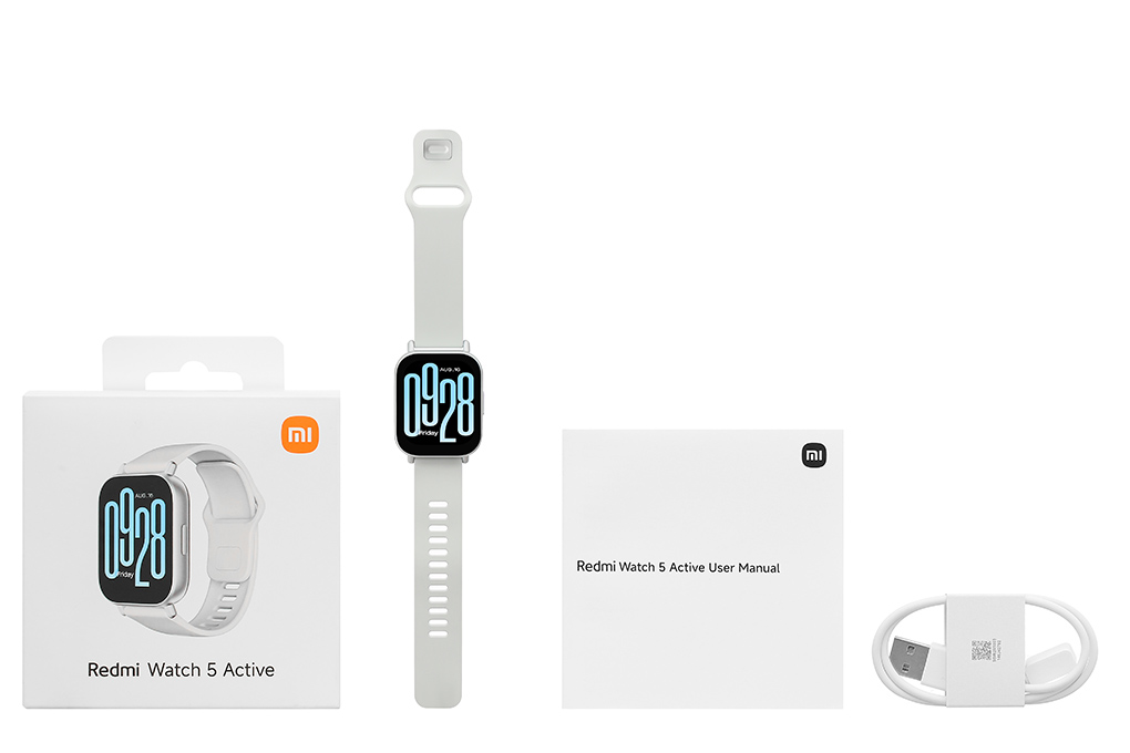 Xiaomi Redmi Watch 5 Active 49.1mm dây TPU Màu Bạc