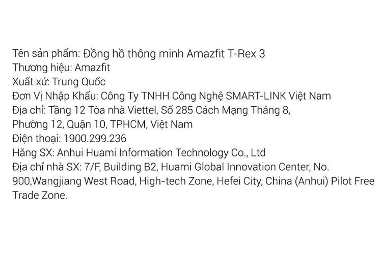 Amazfit T-Rex 3 47.1mm dây silicone Màu Đen