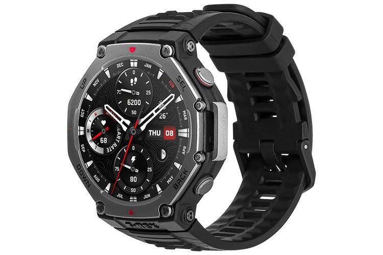 Amazfit T-Rex 3 47.1mm dây silicone Màu Đen