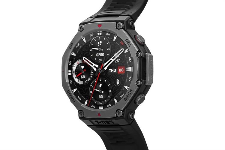 Amazfit T-Rex 3 47.1mm dây silicone Màu Đen