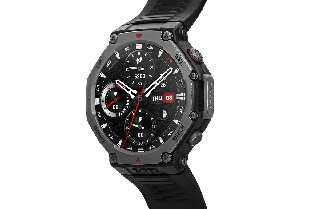 Amazfit T-Rex 3 47.1mm dây silicone Màu Đen