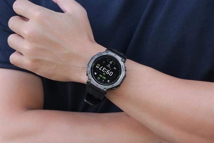 Amazfit T-Rex 3 47.1mm dây silicone Màu Đen
