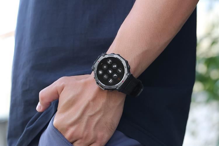 Amazfit T-Rex 3 47.1mm dây silicone Màu Đen