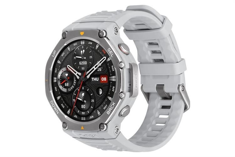 Amazfit T-Rex 3 47.1mm dây silicone Màu Xám nhạt