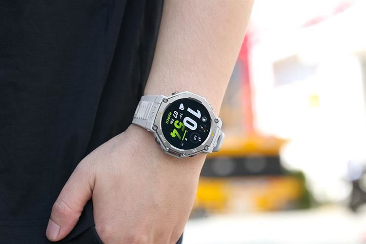 Amazfit T-Rex 3 47.1mm dây silicone Màu Xám nhạt