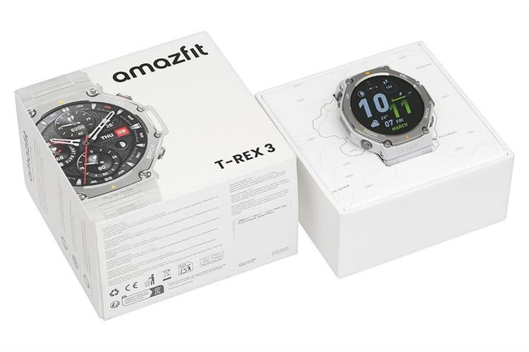 Amazfit T-Rex 3 47.1mm dây silicone Màu Xám nhạt